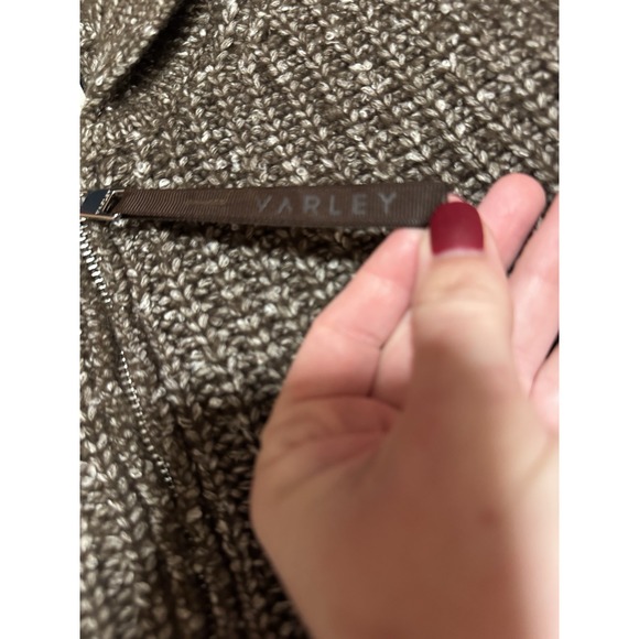 Varley Womens Amelia Half Zip Knit Pullover Sweater Small Brown Coffee Bean Boxy - Picture 10 of 10